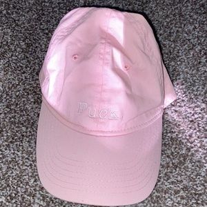 “Fuck” pink hat, size One Size